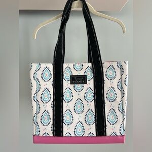 Scout Stylish Pink and Black Tote Bag